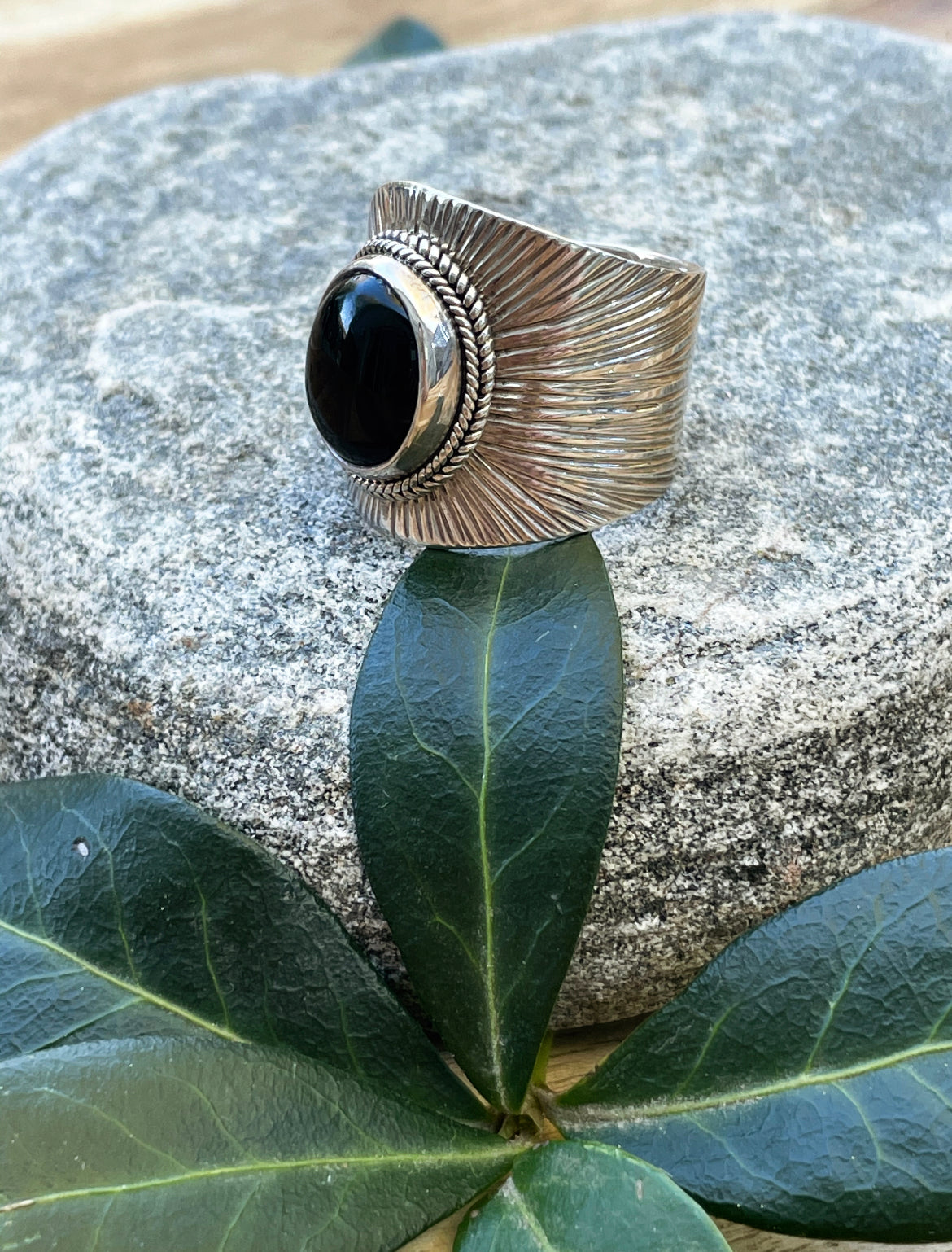 Wrapped Warrior Onyx Ring