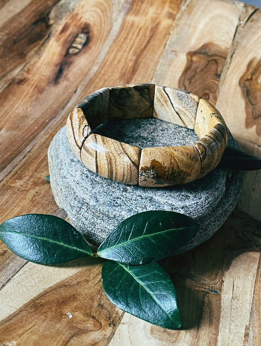 Picture Jasper Elastic Bracelet