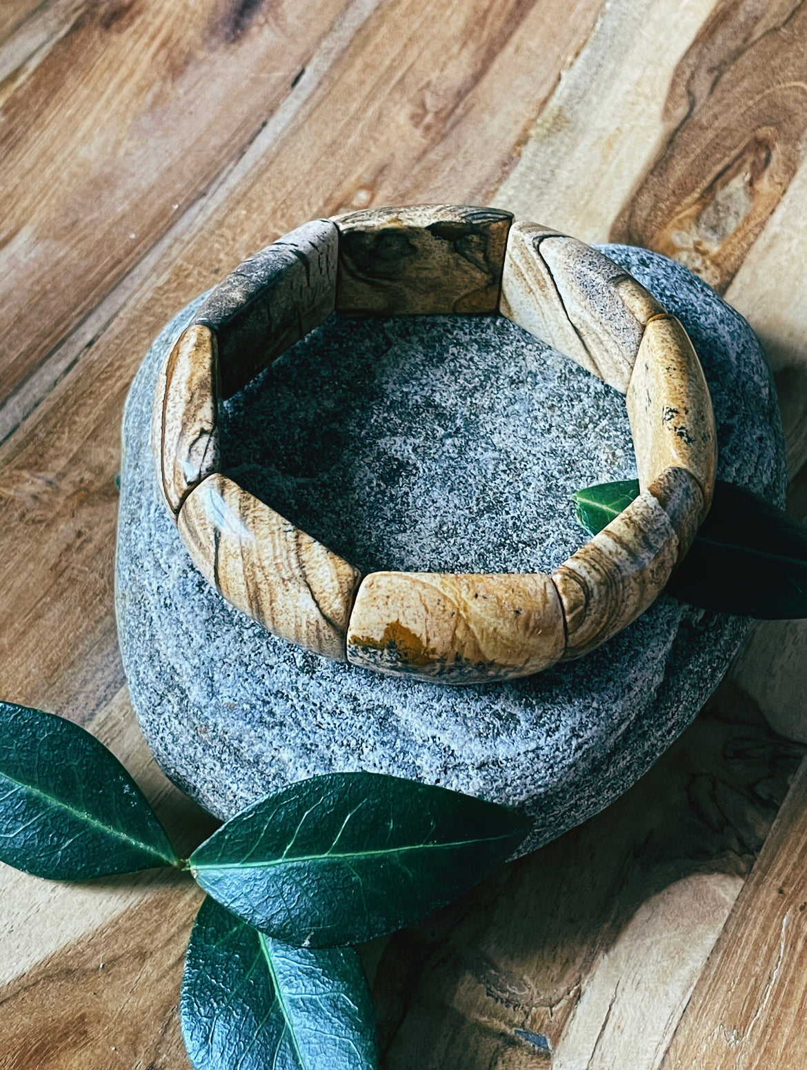 Picture Jasper Elastic Bracelet