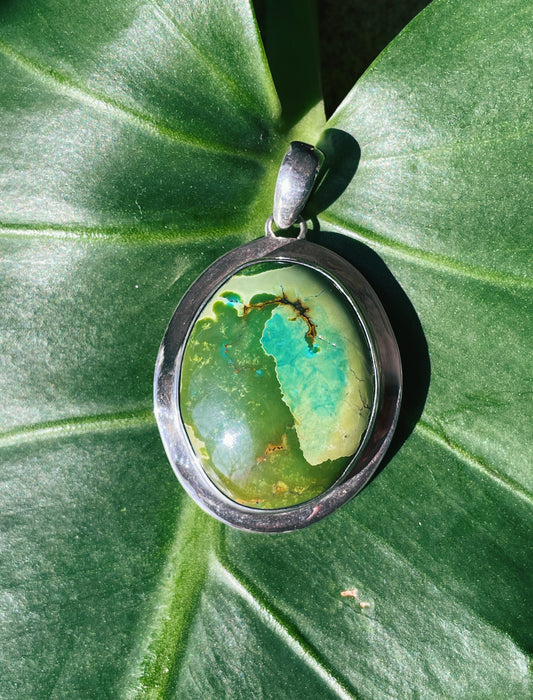 Ride the Tide African Turquoise Pendant