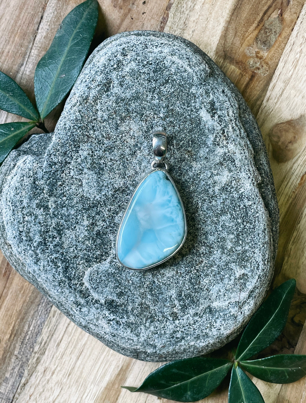 Angelic Blue Larimar Pendant