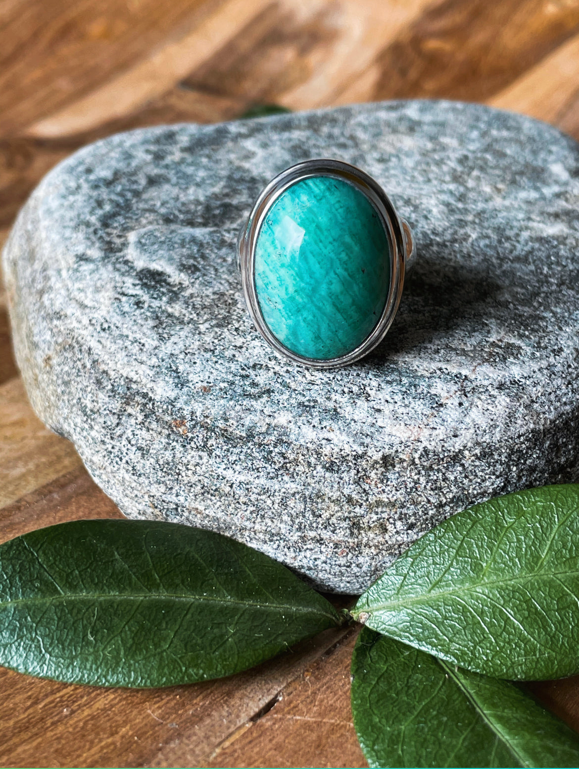 Bold Emotions Amazonite Ring (size 6.5)